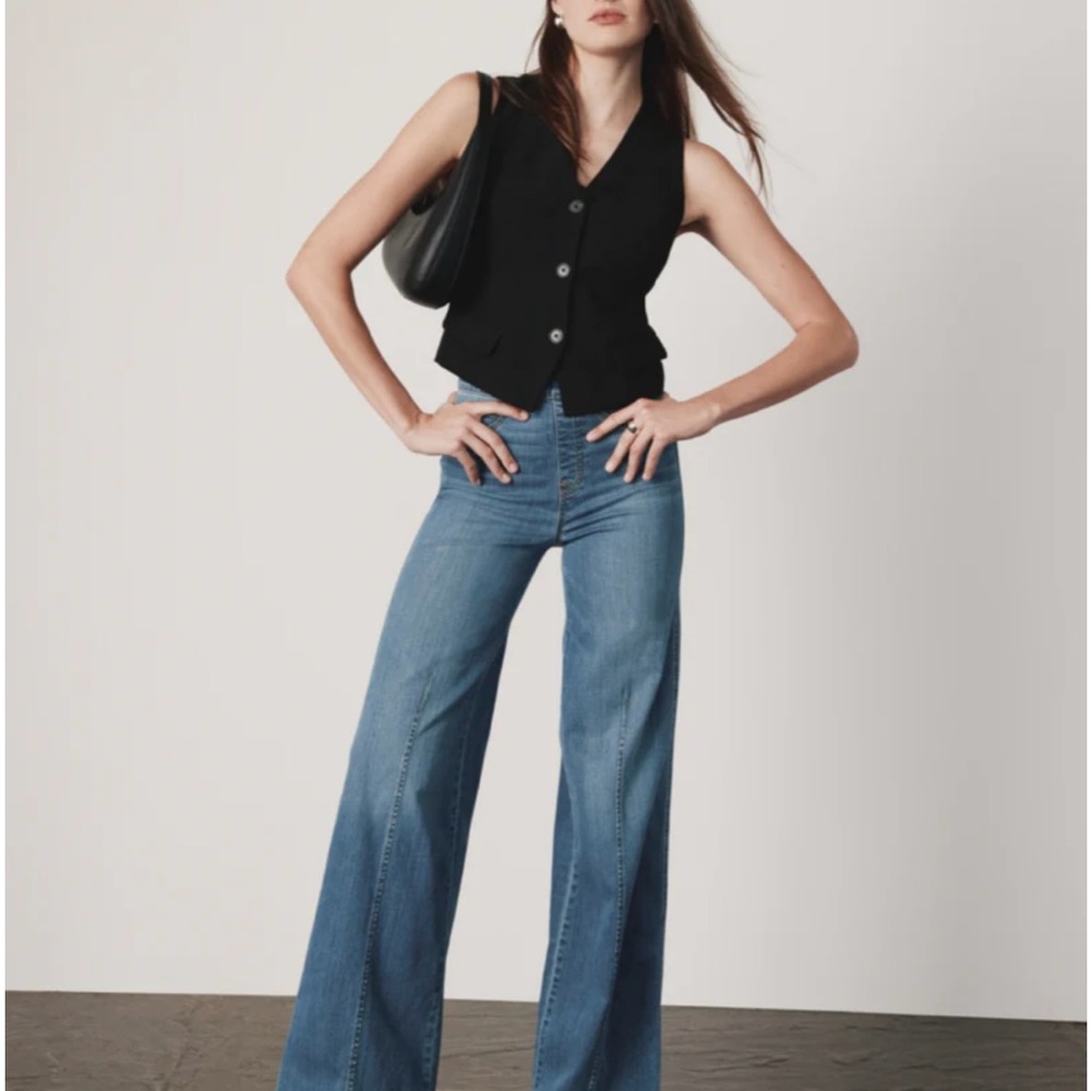 SPANXshape™ EveryWear
Seamed-Front Wide Leg Jeans, Vintage Indigo